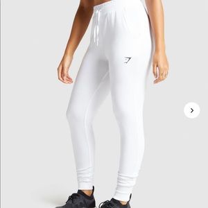 SOLD White gymshark joggers S